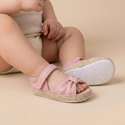 Espadrille Bow T-Strap Sandals
