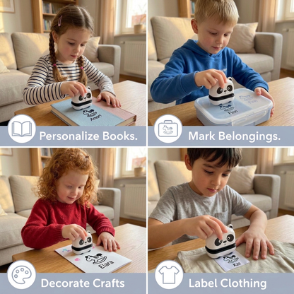 Personalized Kids’ Permanent Name Stamp for Clothing & School Supplies