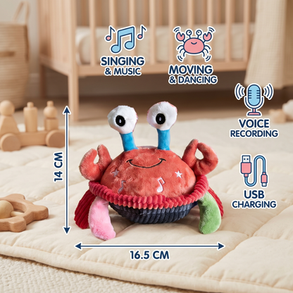 Interactive Musical Crab with Voice Function – Moving Educational Toy for Babies