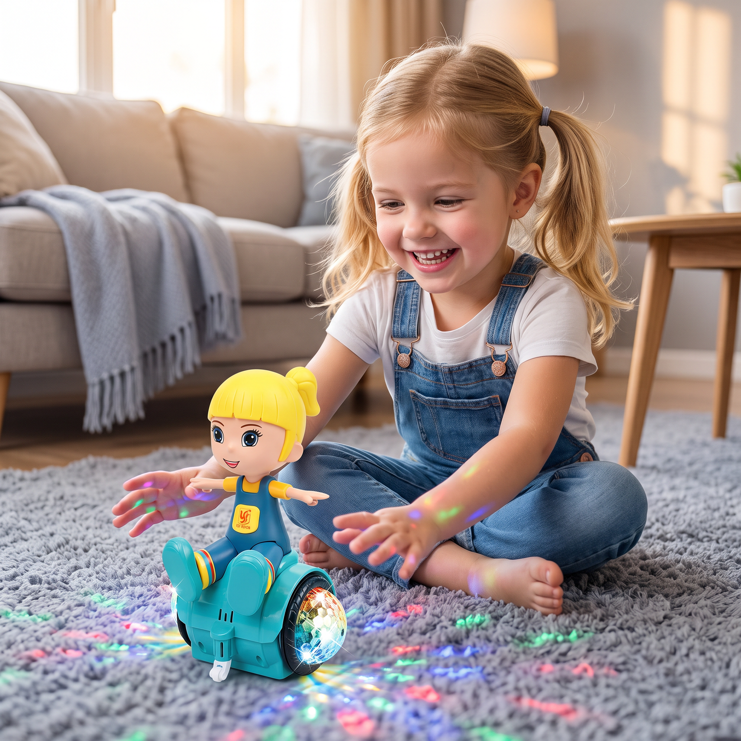 Interactive 360° Dancing Balance Toy with Lights & Music