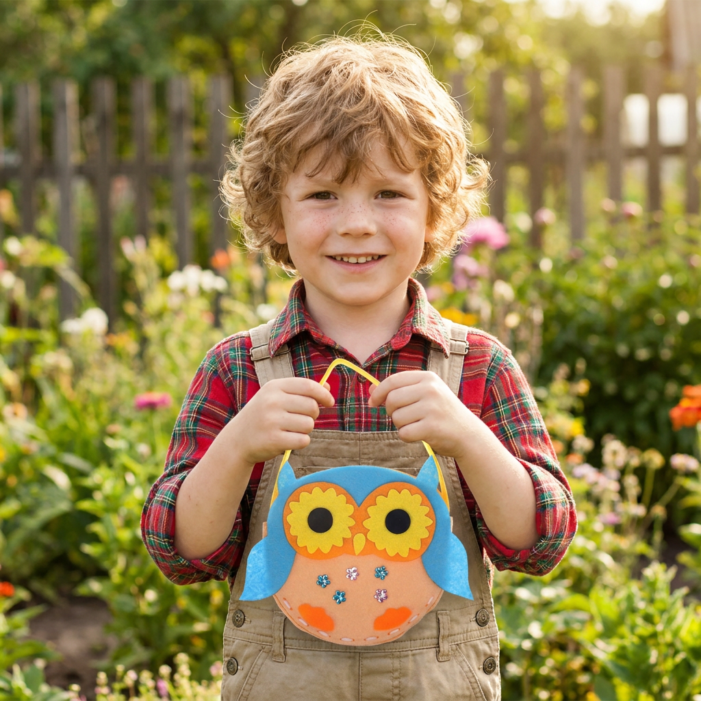 DIY Cute Felt Handbag Sewing Craft Kit for Kids
