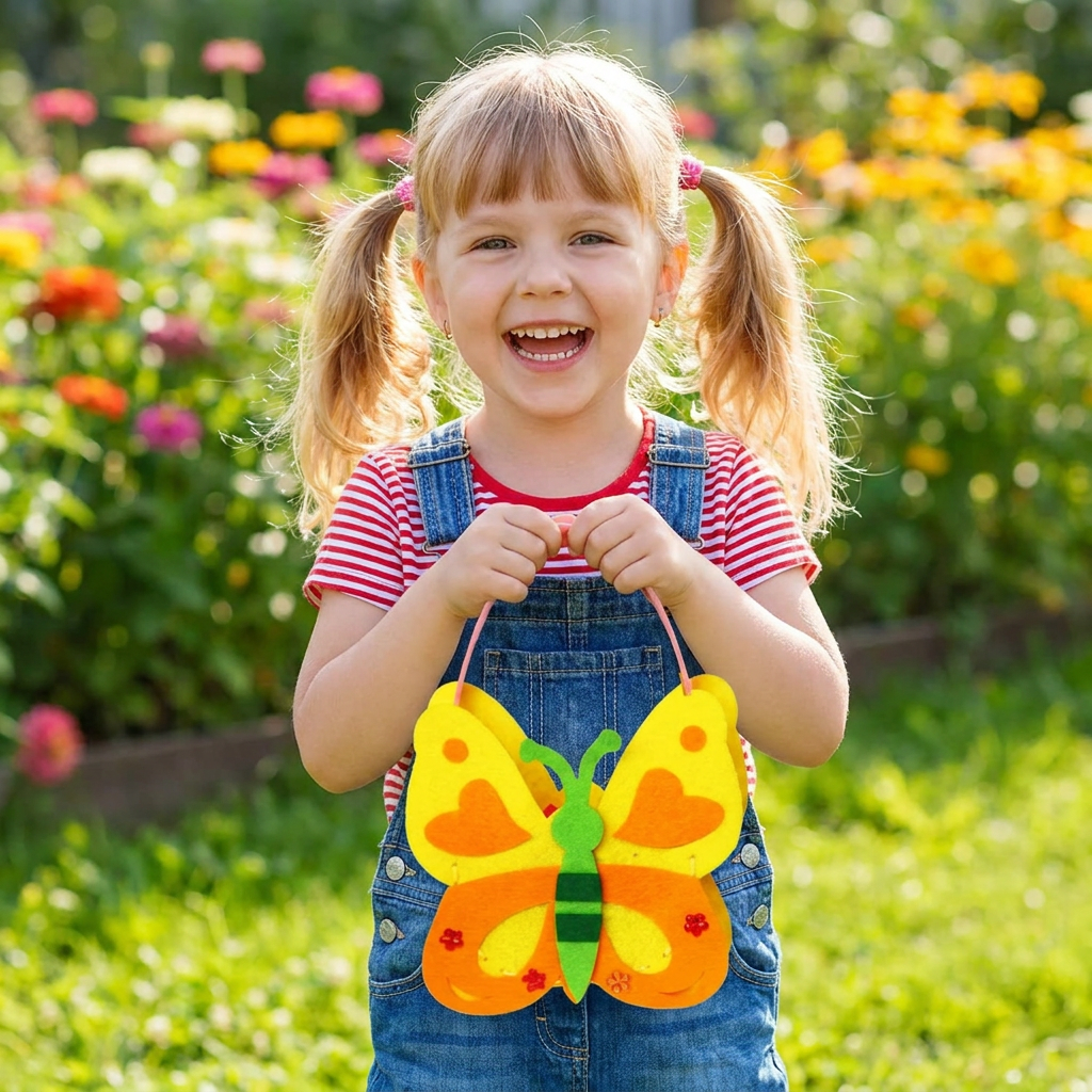 DIY Cute Felt Handbag Sewing Craft Kit for Kids