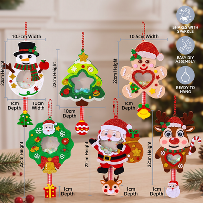 DIY Christmas Shaker Ornament Craft Kit for Kids