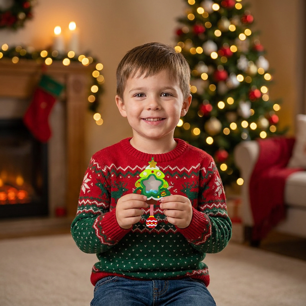 DIY Christmas Shaker Ornament Craft Kit for Kids