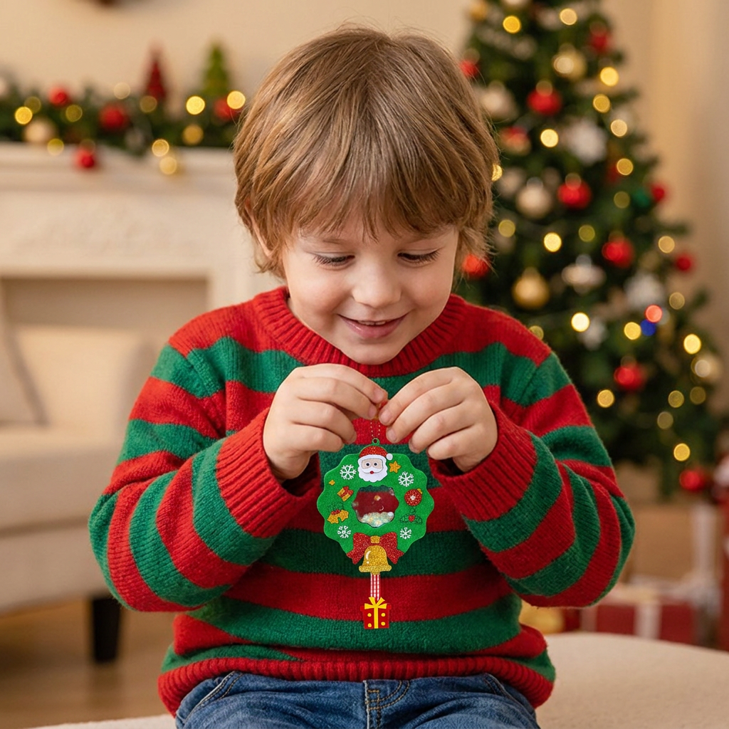 DIY Christmas Shaker Ornament Craft Kit for Kids