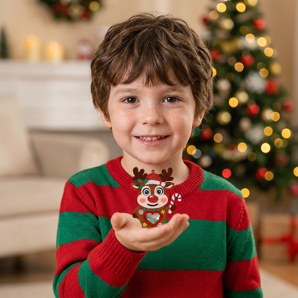DIY Christmas Shaker Ornament Craft Kit for Kids