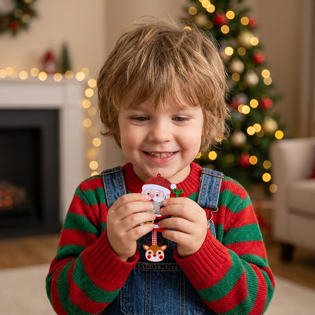 DIY Christmas Shaker Ornament Craft Kit for Kids
