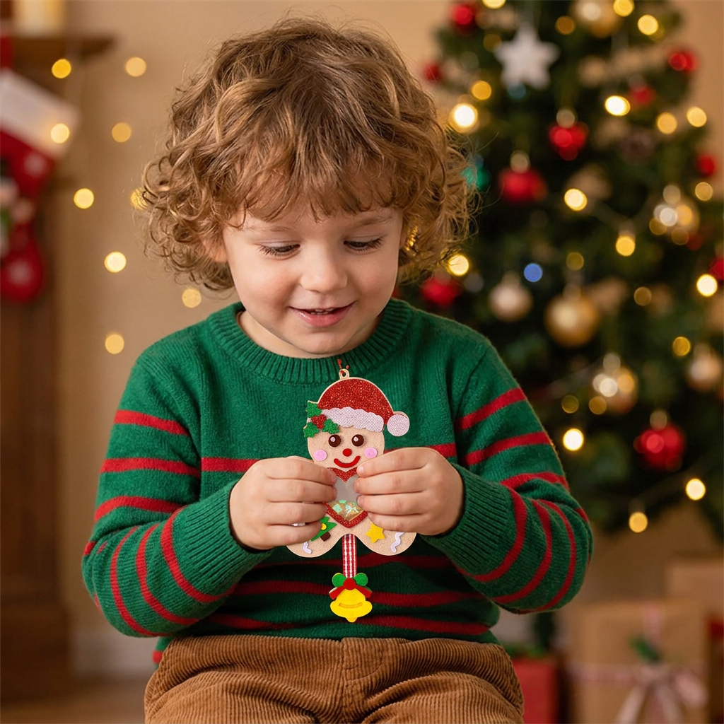 DIY Christmas Shaker Ornament Craft Kit for Kids