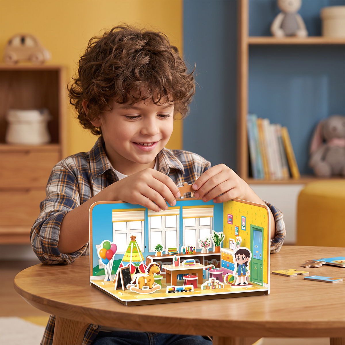 3D DIY Playroom Building Kit – Educational Puzzle & Craft Set