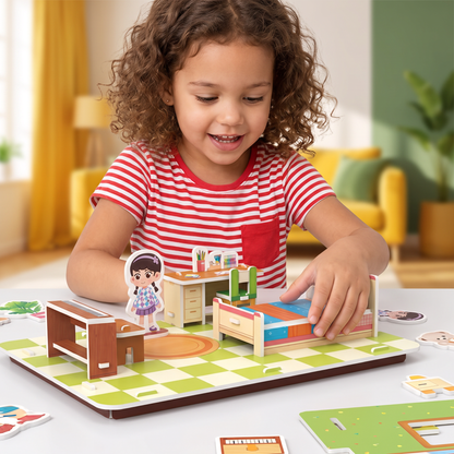 3D DIY Playroom Building Kit – Educational Puzzle & Craft Set