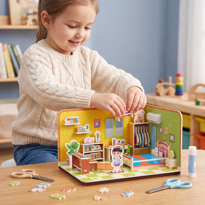 3D DIY Playroom Building Kit – Educational Puzzle & Craft Set