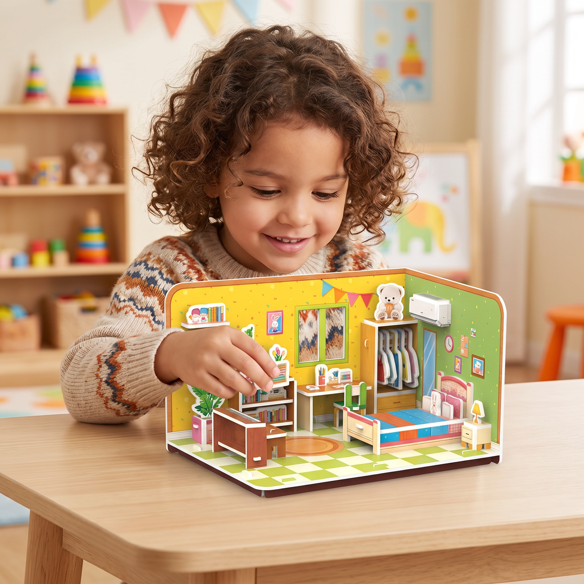 3D DIY Playroom Building Kit – Educational Puzzle & Craft Set