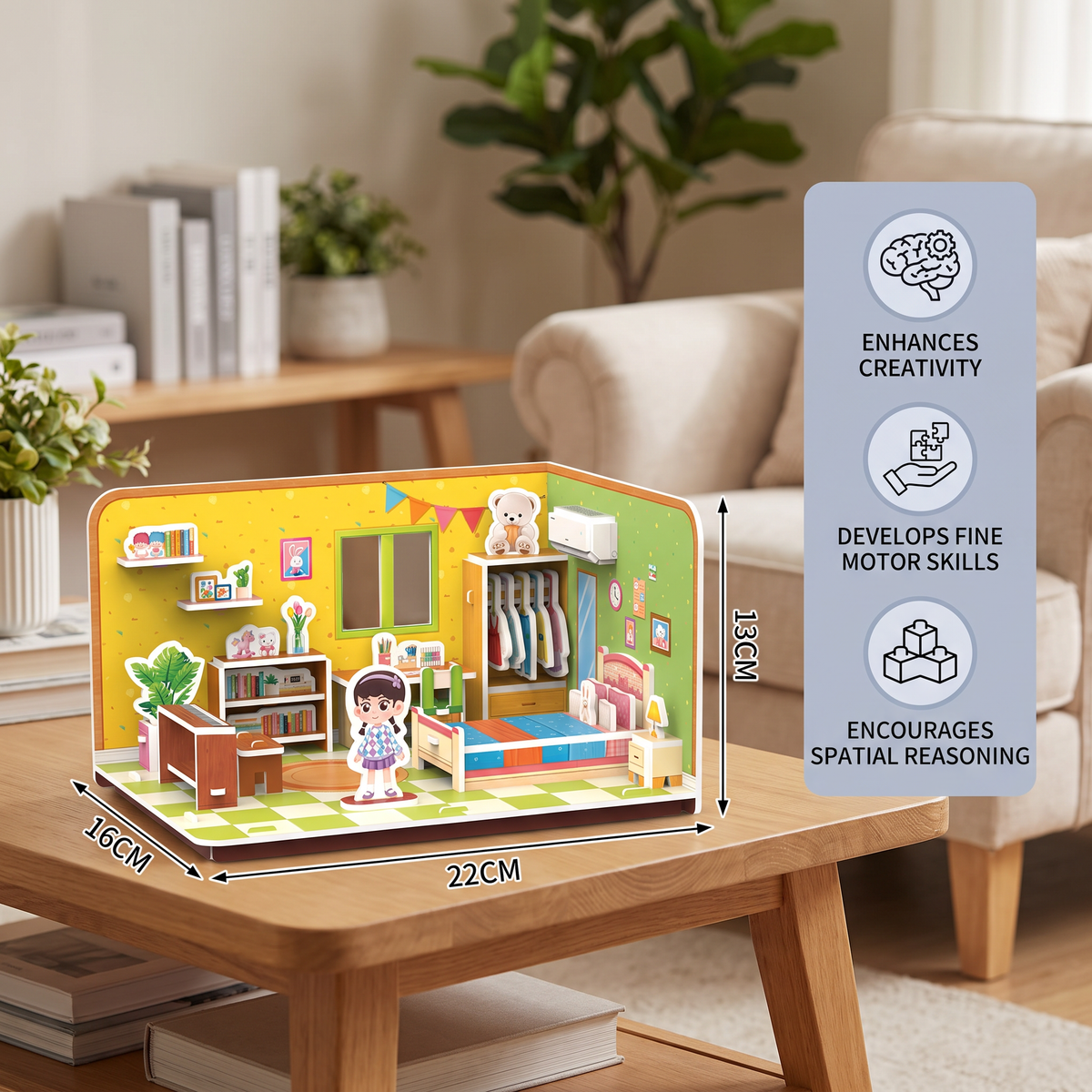 3D DIY Playroom Building Kit – Educational Puzzle & Craft Set