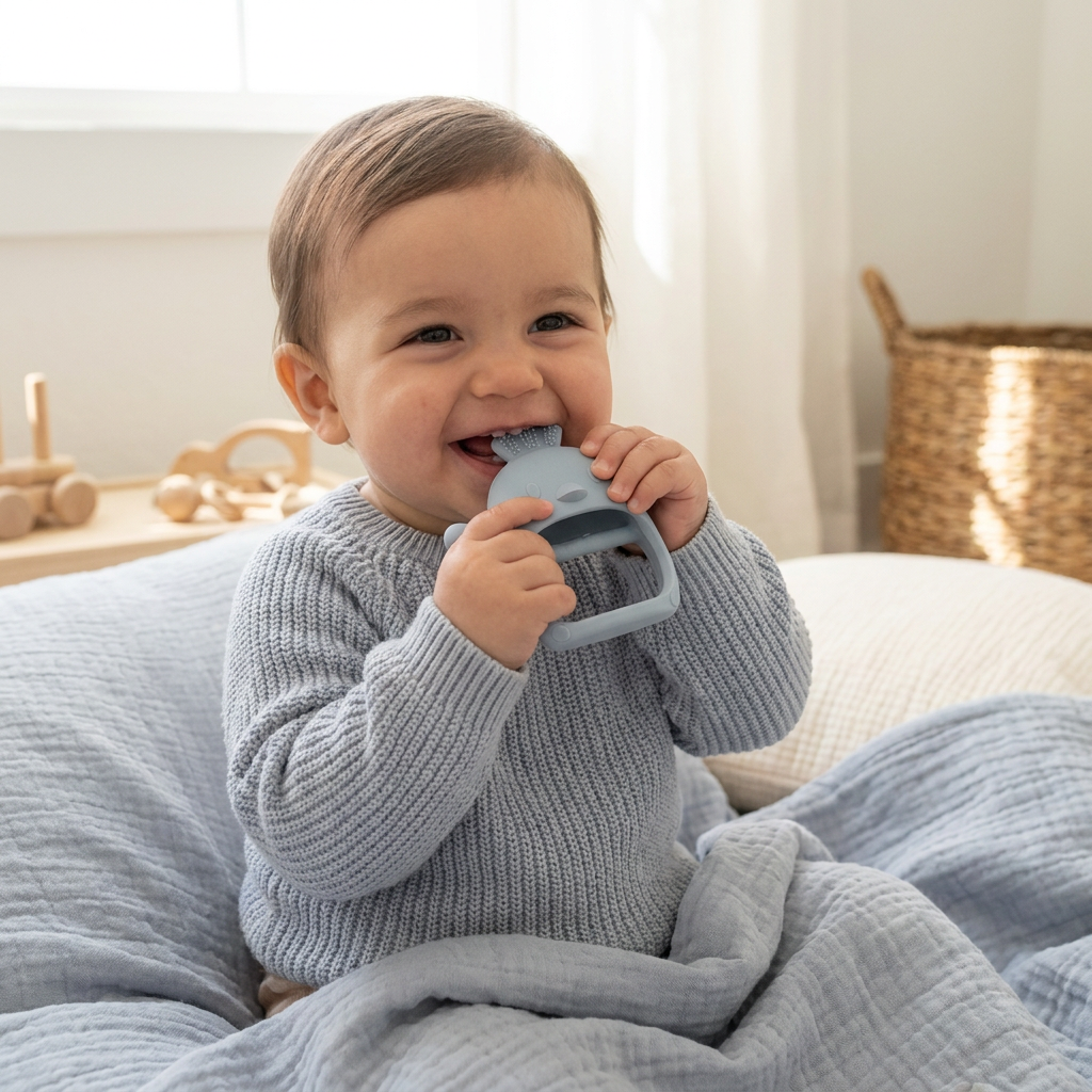 Baby Chick Silicone Teether – Gentle Food-Grade Soothing Toy