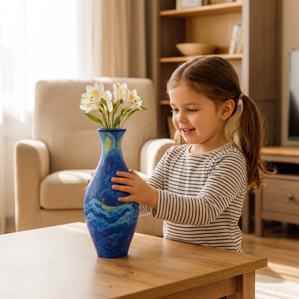 Elegant 3D puzzle vase - Suitable for real flowers