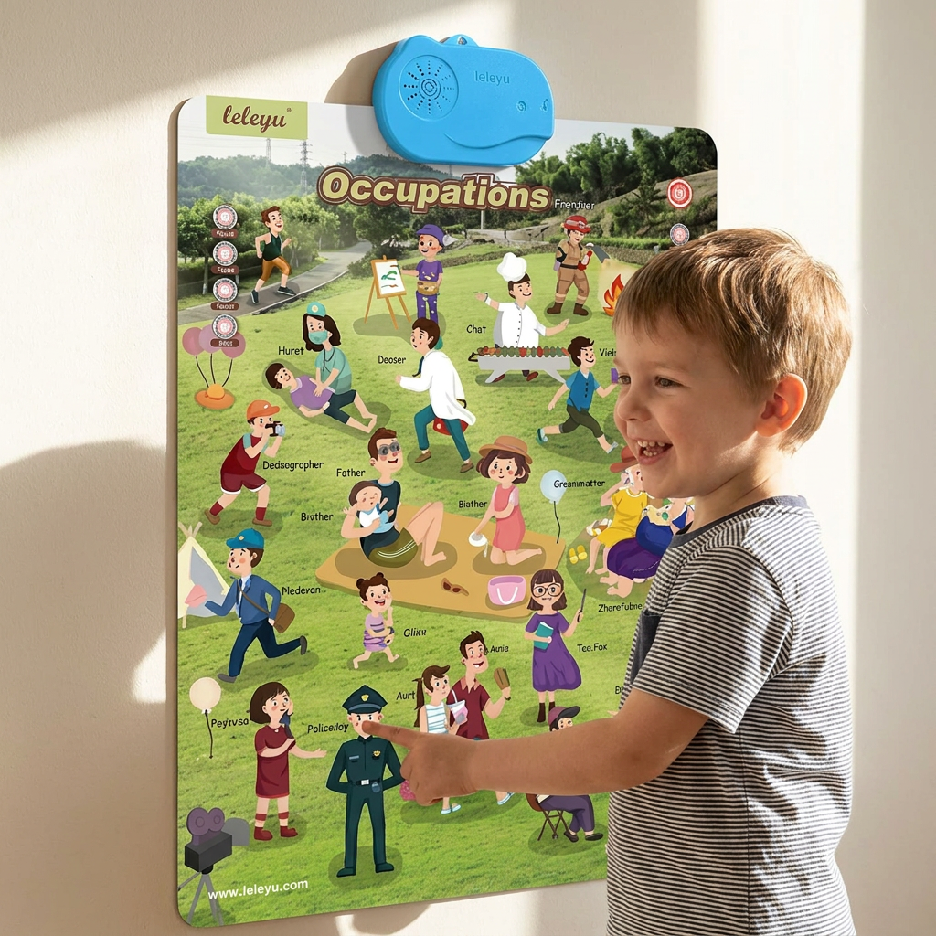 Talking English learning board for children