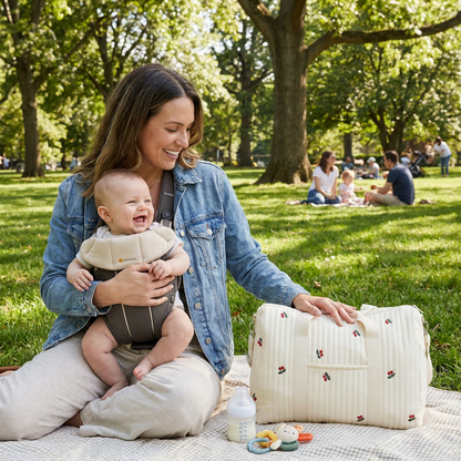 Large mommy baby bag - space for everything moms need!
