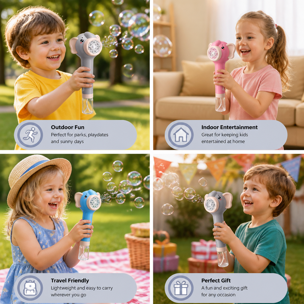 Elephant Bubble Stick Toy