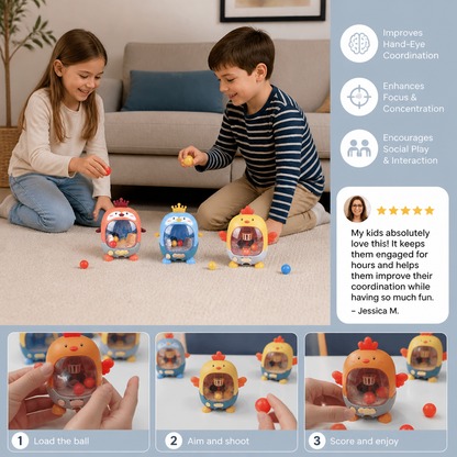 Interactive Chicken Ball Game for Kids – Aim, Shoot & Score Learning Toy