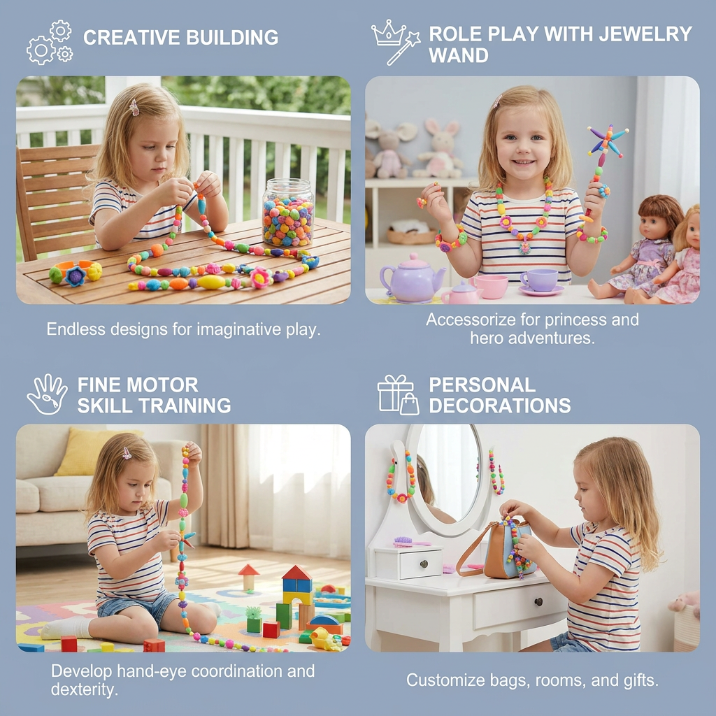 Jewellery bricks for children