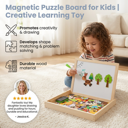 2-in-1 Montessori Magnet Drawing Board