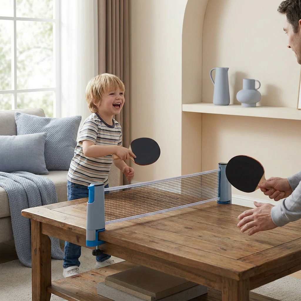 Adjustable table tennis set - suitable for every table!