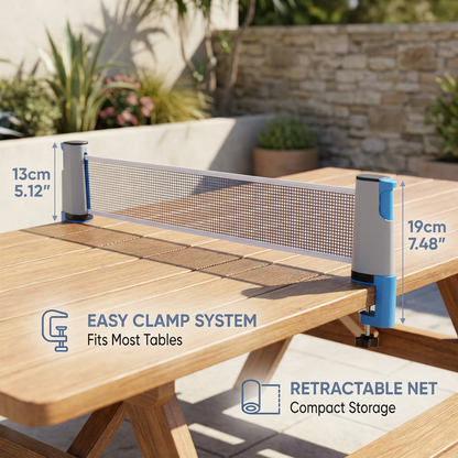 Adjustable table tennis set - suitable for every table!