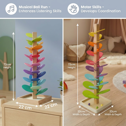 Montessori Rainbow Marble Tower