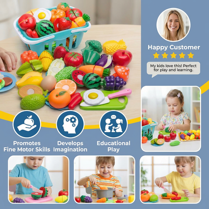 Cuttable Fruits and Vegetables Play Set