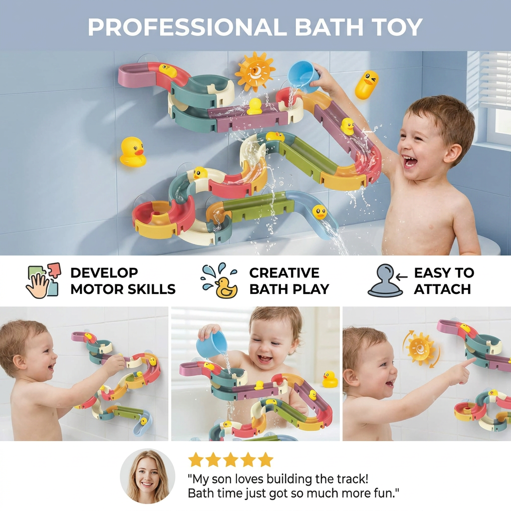 Sliding Ducks -  Kids Bathing Toy