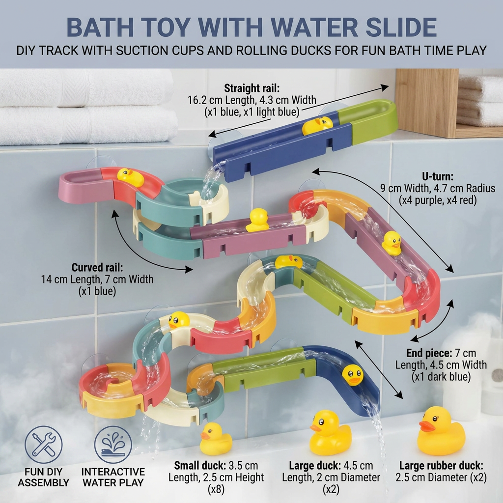 Sliding Ducks -  Kids Bathing Toy