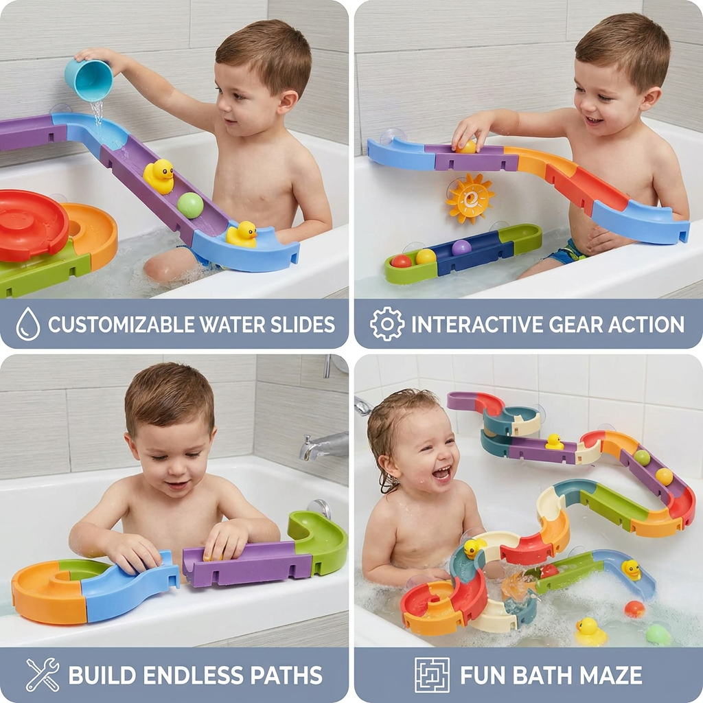 Sliding Ducks -  Kids Bathing Toy