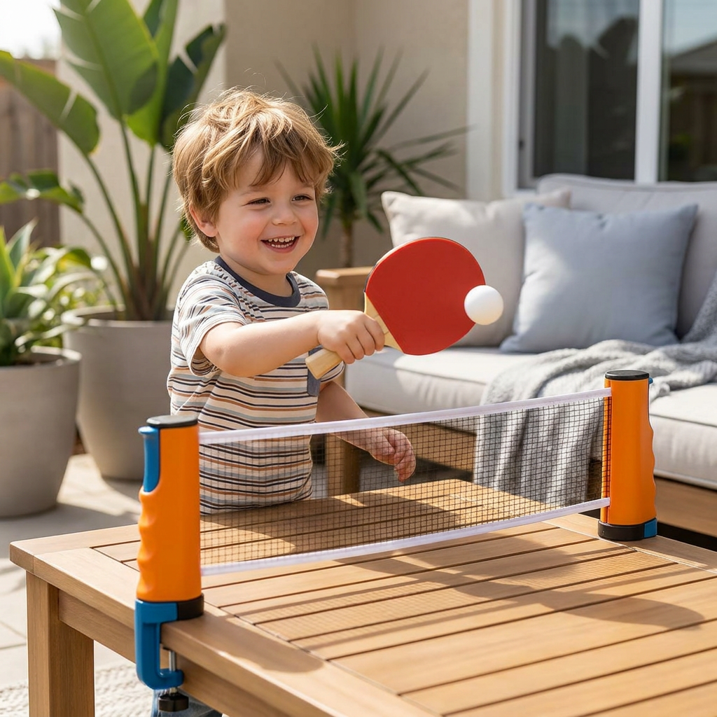 Adjustable table tennis set - suitable for every table!