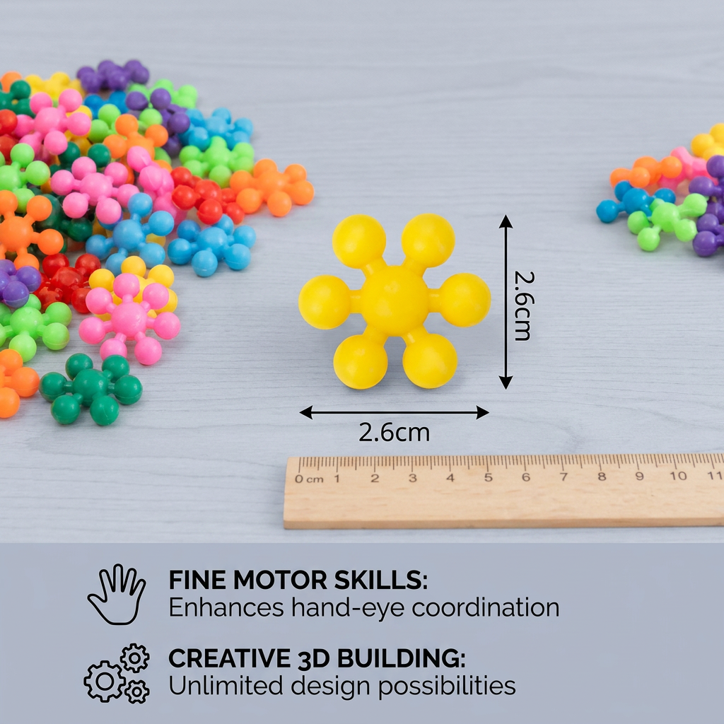 Montessori Snowflake Building Blocks