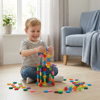 Montessori Snowflake Building Blocks