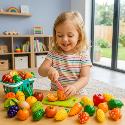 Cuttable Fruits and Vegetables Play Set