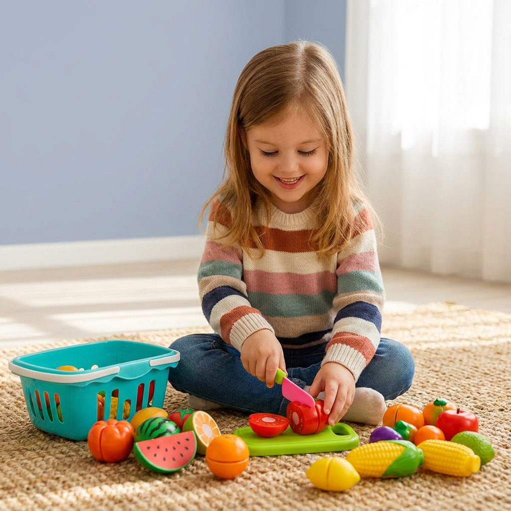 Cuttable Fruits and Vegetables Play Set