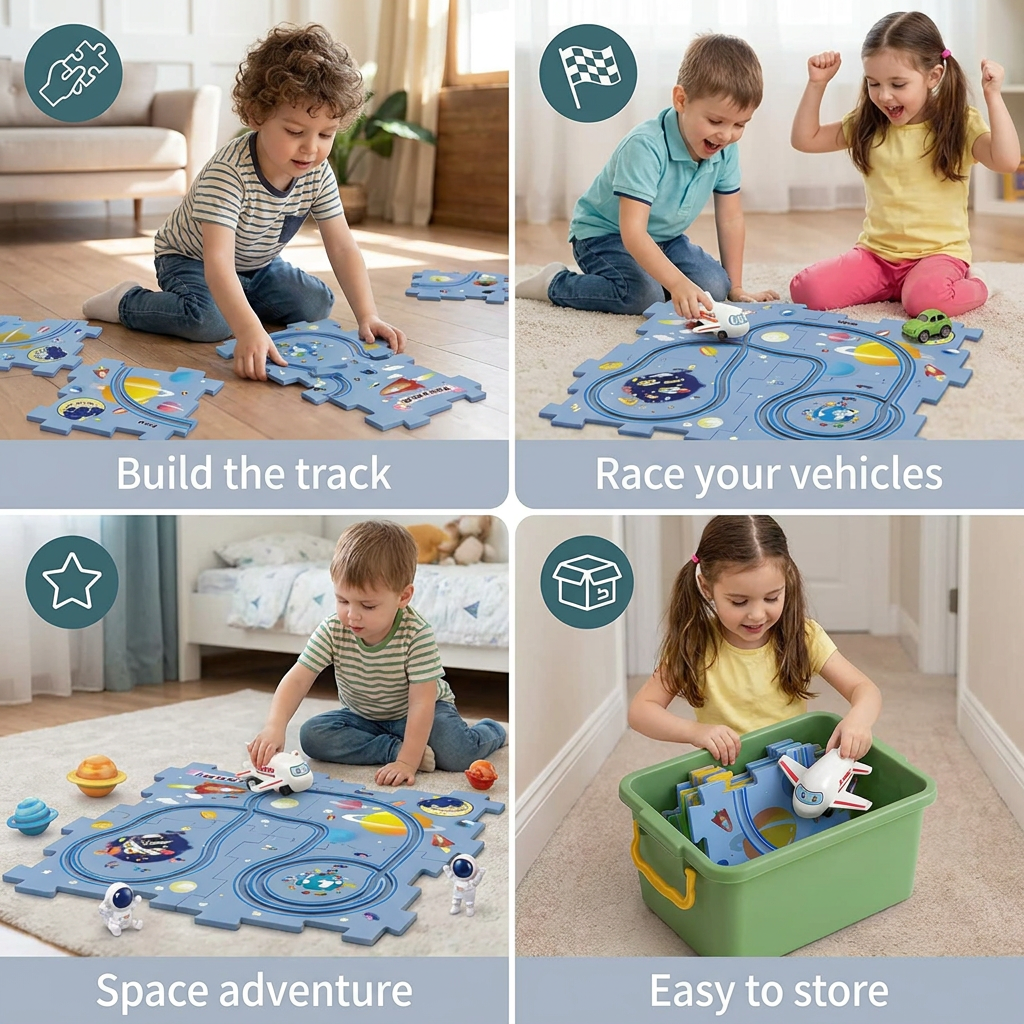 PuzzleTrack - Customizeable Car Track