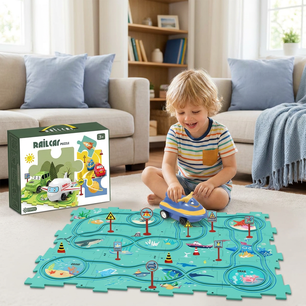 PuzzleTrack - Customizeable Car Track