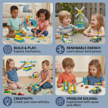 3in1 Science and Engineering Building Blocks Play Set
