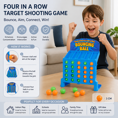 Four in a Row Target Shooting Game