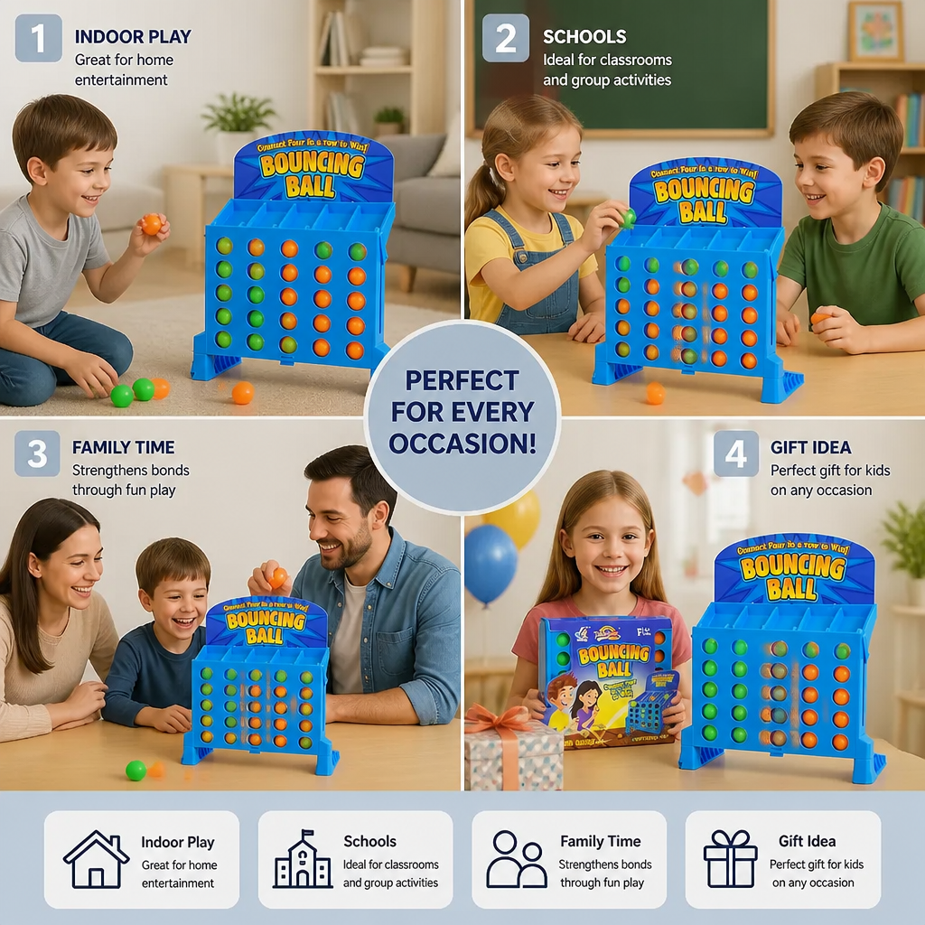 Four in a Row Target Shooting Game