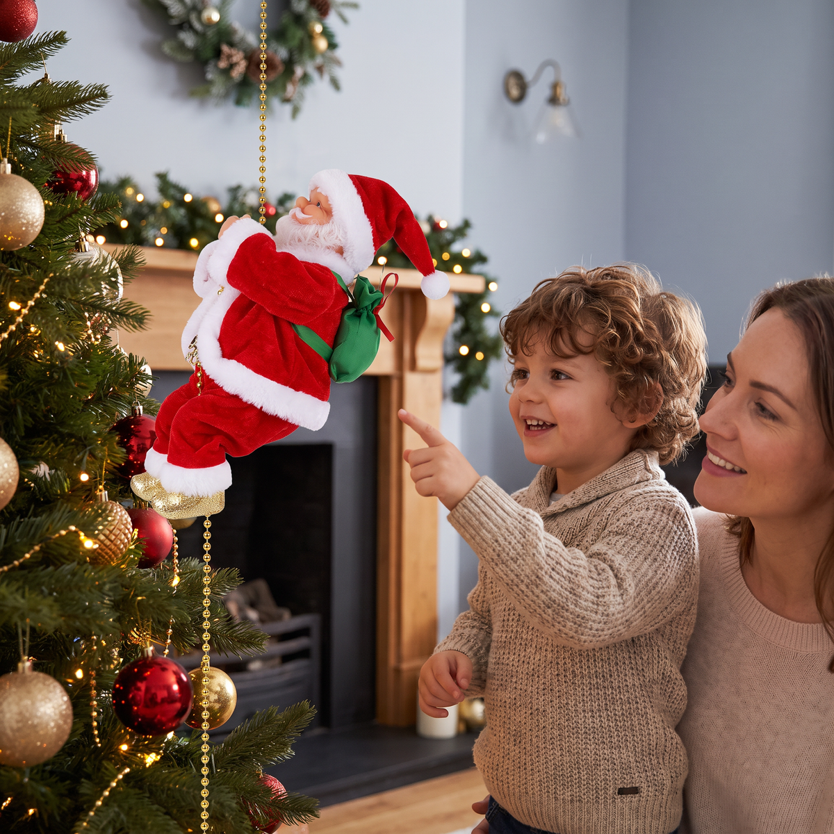 Climbing Santa Claus Toy