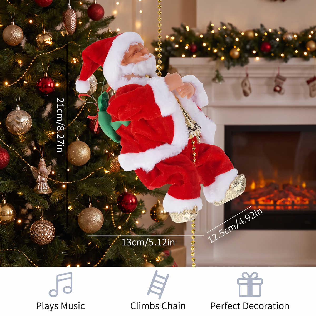 Climbing Santa Claus Toy