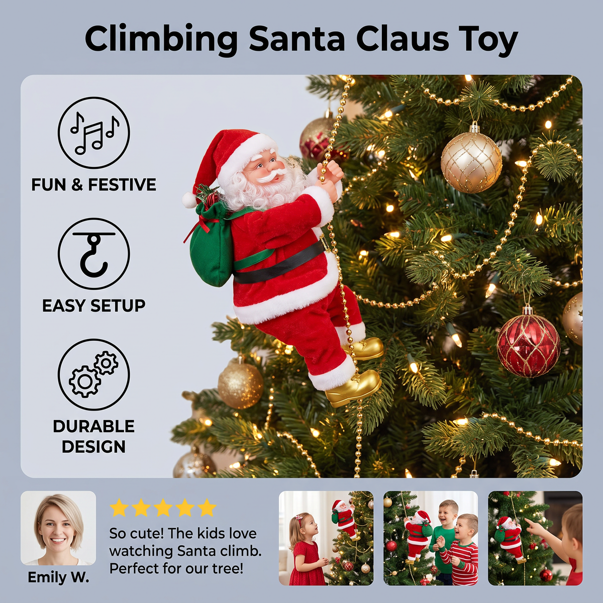 Climbing Santa Claus Toy