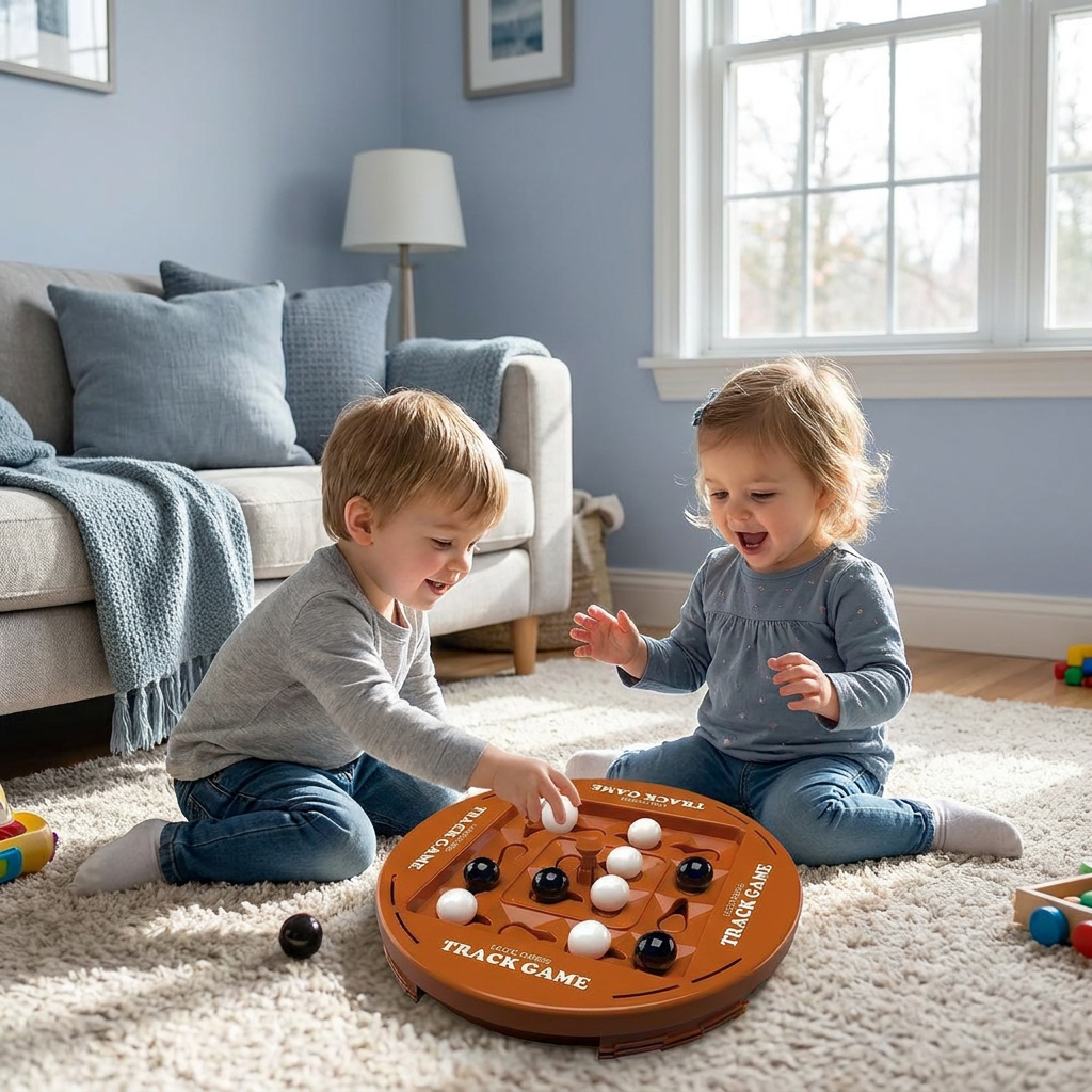 Rotating Logic Strategy Game – 4-in-a-Row Family Brain Teaser