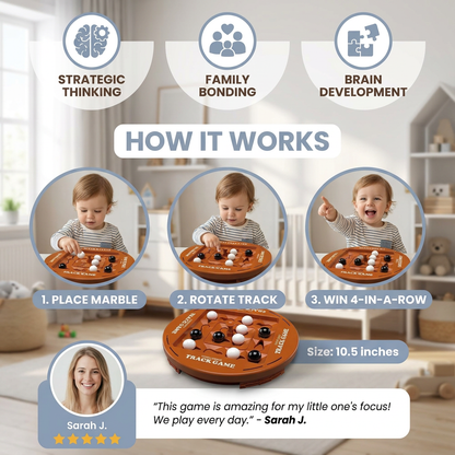 Rotating Logic Strategy Game – 4-in-a-Row Family Brain Teaser