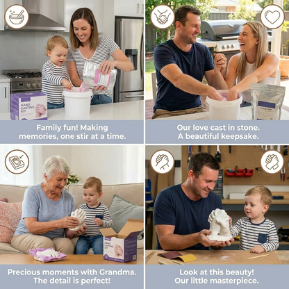 3D Hand Casting Kit for Families & Couples – Family Keepsake Set