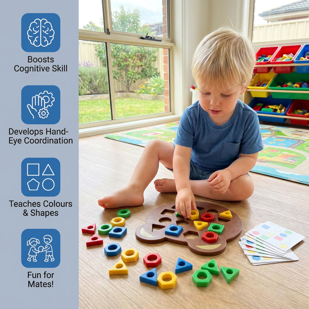 Color & Shape Matching Game for Kids – Interactive Learning Toy