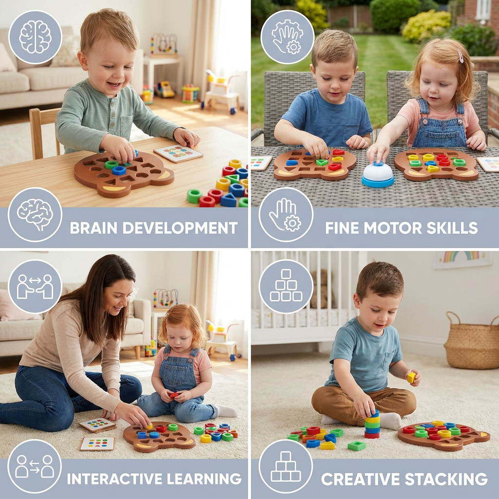 Color & Shape Matching Game for Kids – Interactive Learning Toy